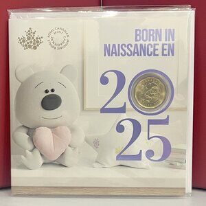 Stunning 2025 Canada New Born Special $1 Loonie 5-Coin Set!